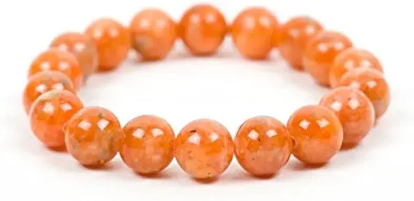 Calcite Crystal Bead Bracelet – Healing Crystal Bracelet for Women and Men – Round Beaded Bracelets for Spiritual Healing, Positive Energy – Unisex Elastic Adjustable Gemstone Bracelet - 图片 4